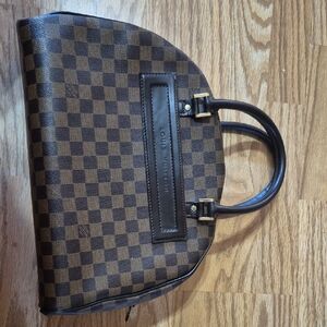 Louis Vuitton Brown Checkered Satchel